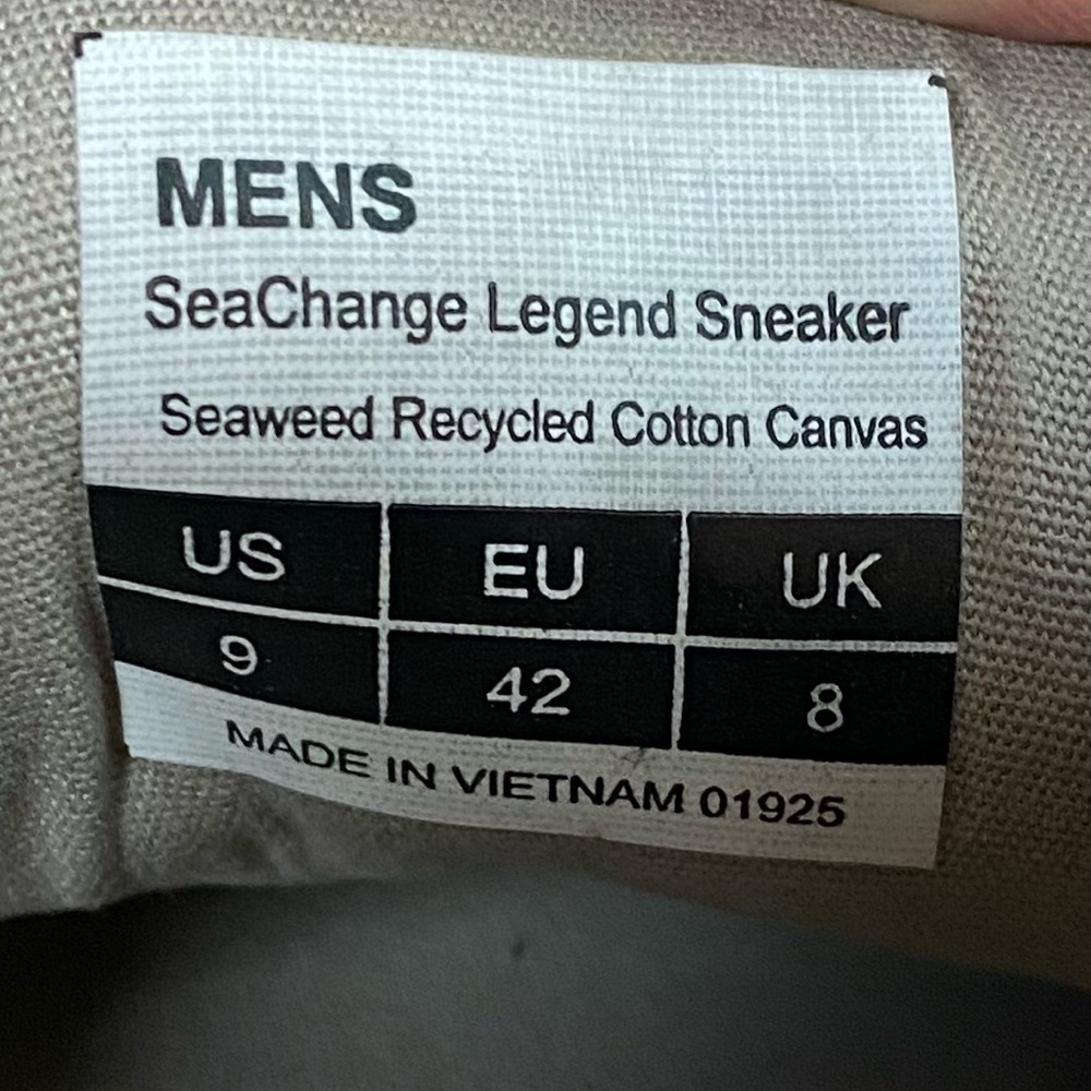 Seavees | Size 9 Men's Olive Green Canvas SeaChange Legend Sneakers - Picture 5 of 6